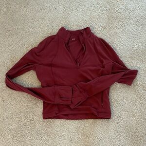 Maroon Quarter-Zip Pullover